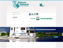 Tablet Screenshot of bichosdopantanal.org